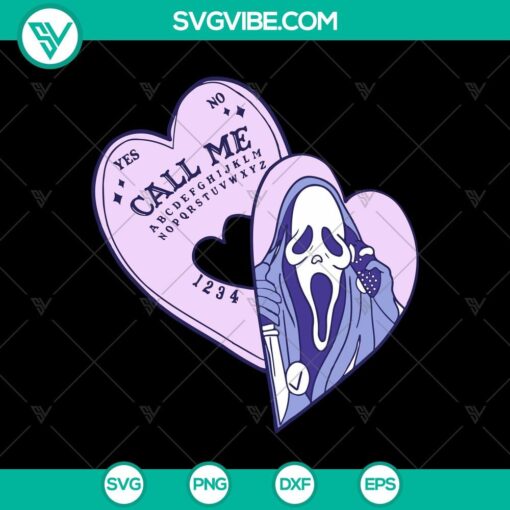 scream call me svg halloween svg ghost love svg horror svg