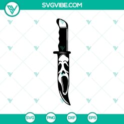 Scream Ghost Knife SVG, Horror Characters SVG, Halloween SVG