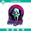 Spooky Scream Ghost SVG design with Horror Face for Halloween, perfect for digital projects and crafts.
