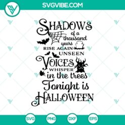 Shadows of a Thousand Years SVG design with Halloween, scary theme for Oct 31.