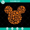 Silhouette icon of Disney Mickey Mouse in Halloween theme, featuring scary and horror elements, available in SVG format.