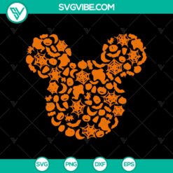 Halloween, SVG Files, Walt Disney SVG, Silhouette Icon Disney Mickey Mouse 3