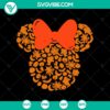 Silhouette icon of Disney Minnie and Mickey Mouse in Halloween theme, featuring scary and horror elements in a new SVG design.