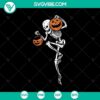 Spooky Skeleton and Jack-o'-lantern SVG for Halloween decor.
