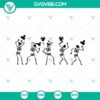 Spooky Skeleton dancing with Mickey Halloween Balloon SVG, perfect for Disney Halloween theme parties, Skeleton Dancing design.
