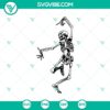 Skeleton dead inside but caffeinated Halloween SVG with horror theme, perfect for spooky decorations.