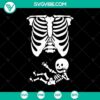 Halloween skeleton horror SVG for spooky Halloween designs.
