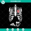 Skeleton pizza beer Halloween SVG showing funny Halloween design with Trick or Treat and Halloween Mom SVG elements.