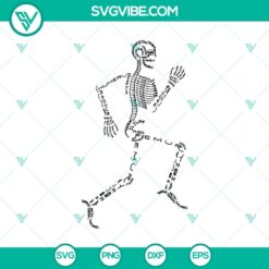 Skeleton Running SVG, Skeleton Words SVG, Running SVG