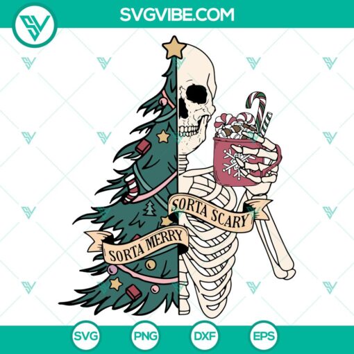 skeleton sorta merry sorta scary svg dxf eps png files