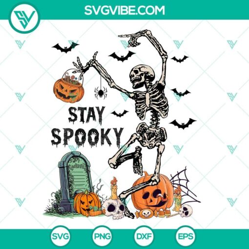 skeleton stay spooky svg dxf eps png cut files