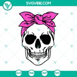 Skull Bandana SVG, Skull SVG, Halloween SVG