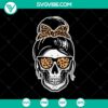 Skull Girl Scary Halloween SVG with spooky Oct 31 and scary elements for Halloween celebration.