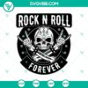 Skull hands rock n roll SVG with skeleton rock hand design for digital download.