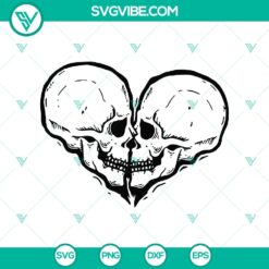 Halloween, Skull SVG, SVG Files, Skull Heart SVG, Skull Love Kiss SVG, Skull 15