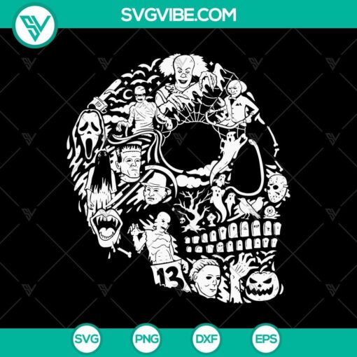 skull horror characters svg horror skull svg halloween svg