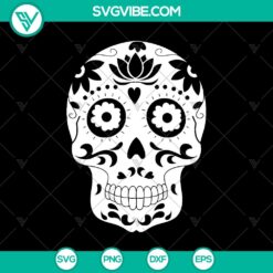 Halloween, Skull SVG, SVG Files, Skull Lotus SVG, Skull SVG, Flower Lotus SVG 1