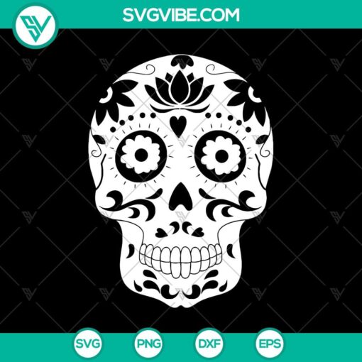 skull lotus svg skull svg flower lotus svg