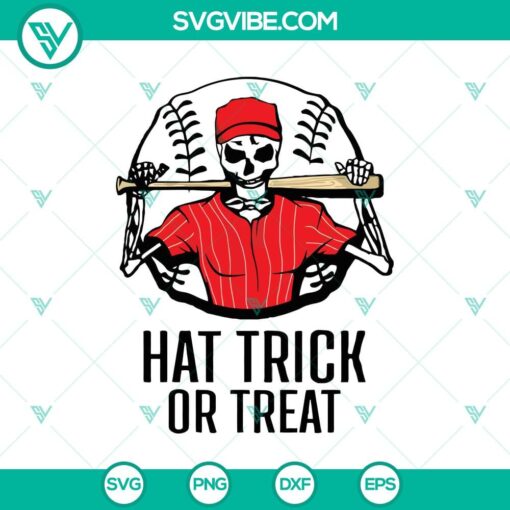 skull player hat trick or treat svg baseball svg skull svg