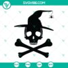 Skull Witch Dead SVG with Halloween and Scary Elements, perfect for Oct 31 celebrations.
