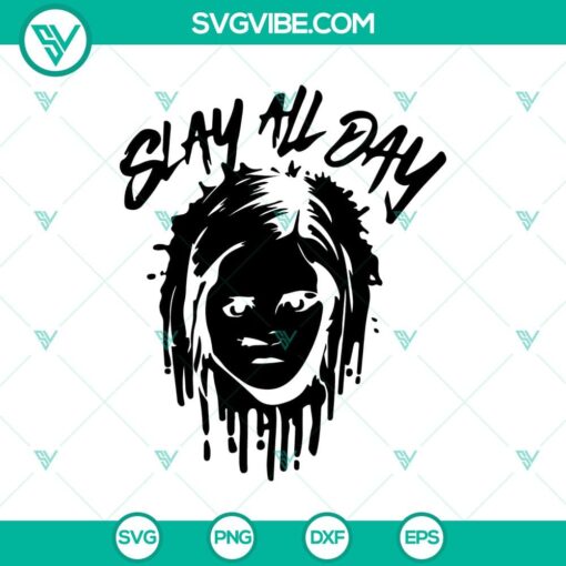 slay all day svg chucky horror svg horror characters svg