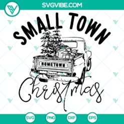 Small Town Christmas SVG DXF EPS PNG Files
