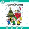 Snoopy and Friends Merry Christmas SVG | Peanuts Holiday Cut Files 3