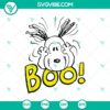 Snoopy Boo SVG featuring cute and funny Halloween design, perfect for spooky season crafts and decorations.