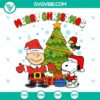 Snoopy Charlie Brown Merry Christmas SVG | Peanuts Holiday Classic Cut Files 3