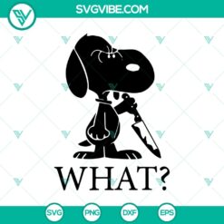 Snoopy Halloween SVG with scary horror design - perfect for spooky Halloween projects.