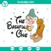 Snow White The Bashful One SVG - Dwarf character cut file with shy expression, ideal for crafts and projects.