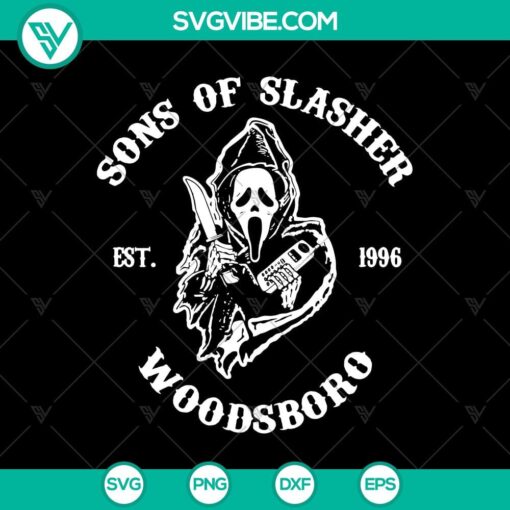 sons of slasher woodsboro svg horror film club svg horror halloween svg