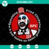 Spaulding Fried Chicken SVG featuring Captain Spaulding and Rob Zombie, a unique and quirky design for fans of the brand.