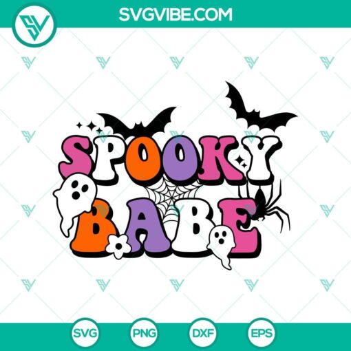 spooky babe svg spooky vibes svg happy halloween svg