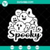 Spooky Halloween SVG with scary horror elements for Halloween decorations and crafts.