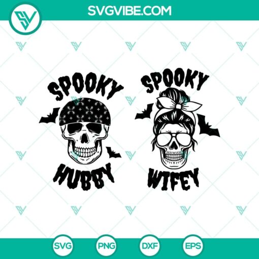 spooky hubby svg spooky wifey svg spooky halloween svg