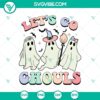 Spooky Let's Go Ghouls SVG DXF EPS PNG Cut Files for Halloween Cricut & Silhouette. Great for Halloween crafts and designs.