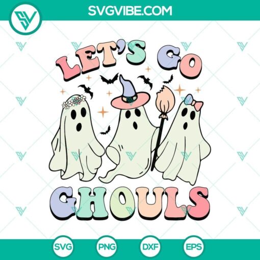 spooky let8217s go ghouls svg dxf eps png cut files