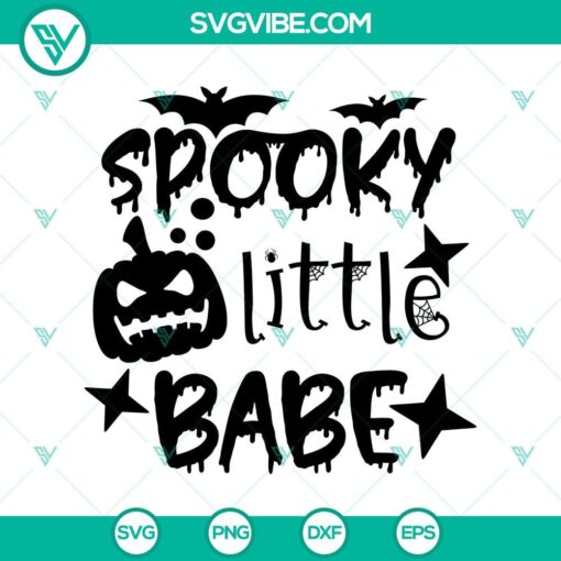 spooky little babe svg halloween svg scary svg oct 31 svg