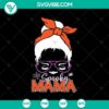 Spooky Mama SVG with Halloween theme perfect for Halloween crafts and decor.