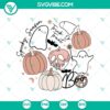 Spooky Season Trick Or Treat Boo Halloween SVG Cut Files for Cricut & Silhouette - Ghostly design perfect for Halloween crafting.