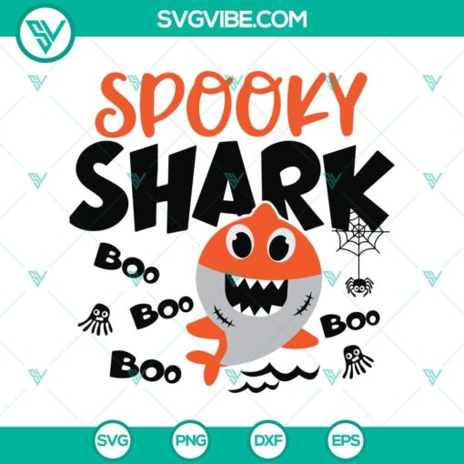 spooky shark svg funny halloween shark svg spooky svg