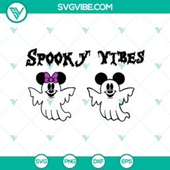 Halloween, SVG Files, Walt Disney SVG, Spooky Vibes SVG, Disney Mouse Ghost SVG 1