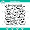 Spooky SVG with Jack-O-Latern and Halloween vibes, perfect for festive crafting projects.