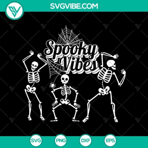 spooky vibes svg skeleton svg halloween svg