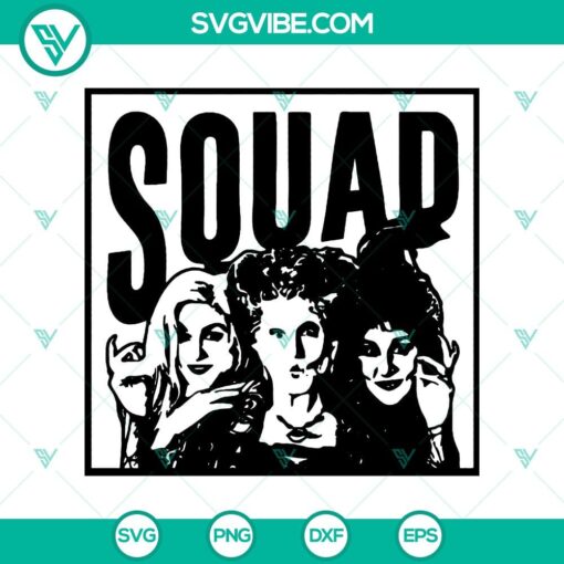 squad bad witches svg halloween svg scary svg horror svg