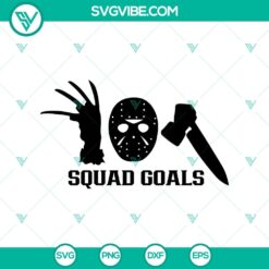 Squad Goals SVG, Weapon Horror SVG, Horror Characters Movie SVG
