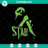 Stab Ghost and Stab Scream Ghost Halloween SVG design for digital projects.