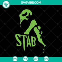 Stab Ghost SVG, Stab Scream Ghost SVG, Halloween SVG