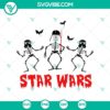 Star Wars Halloween SVG featuring Darth Vader Skeleton design, Funny Halloween theme, perfect for crafting projects.